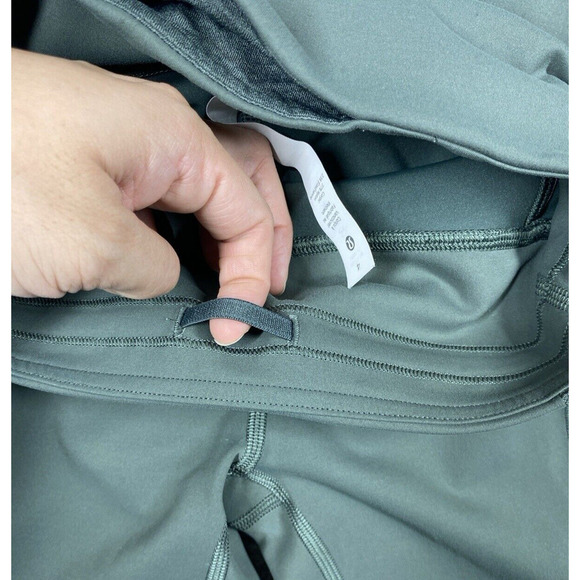 Lululemon Leggings Womens 4 Green Pockets Athleisure Workout Yoga - Picture 9 of 14